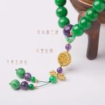 Crystal Handmade Natural Amethyst Bracelet For Women - Stretchable 8mm Bead