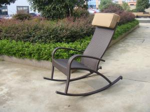 China Hand-Woven Resin Wicker Rocking Chair wholesale