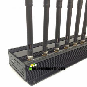 China 20w 8 Channels Indoor High Power GPS/ WiFi/ 4G Cell Phone Jammer Blocker Prison/Jail Cellular Jammer Blocker With Fans on sale