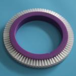 Famatex Stenter Machine Parts Brush Wheel Purple Plastic Body White Nylon Hair