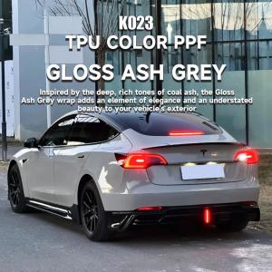 China K023 Gloss Ash Grey TPU Color Car Paint Protection Film For Wrapping Car wholesale