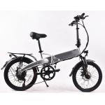 500W 20 Folding E Bike , Light Foldable Ebike With 10Ah Detachable Battery