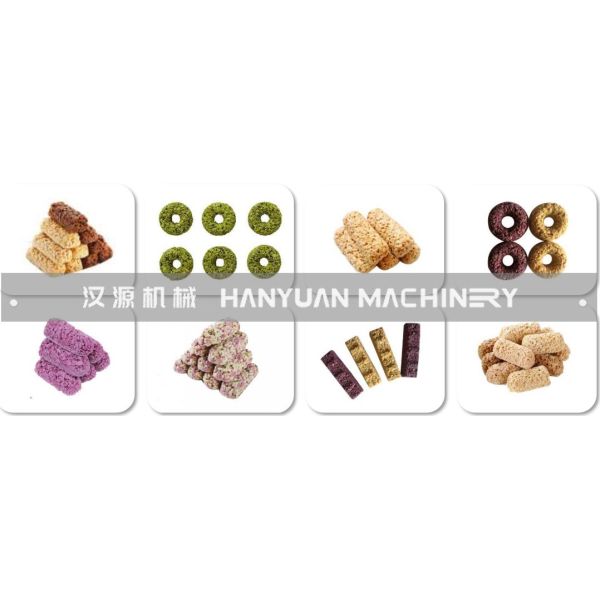 50kW Oatmeal Chocolate Production Line 500kg/H Protein Bar Manufacturing Machine