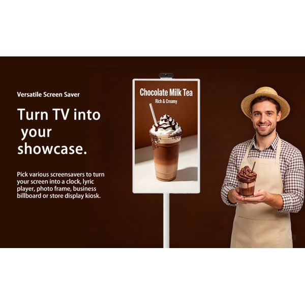MJK 27-Inch Smart Android TV LCD Capacitive Touch Screen OEM Animation Support for Self-Service Business Retail Store Use