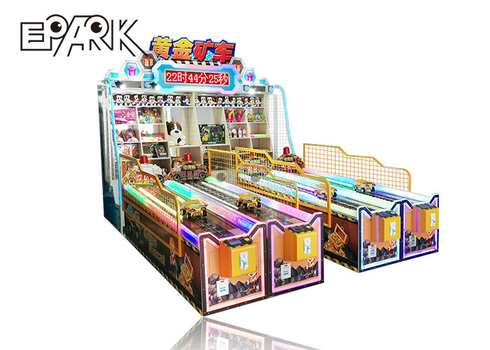 Carnival Multi Players Coin Operated Arcade Machines Golden Minecart For Amusement Park Fast