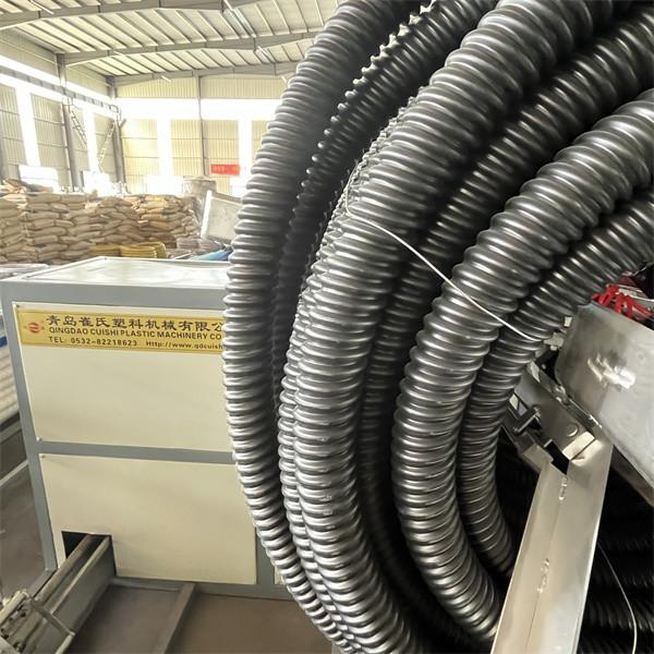 Plastic Corrugated Flexible Hose Machine , Electric Flexible Corrugated Pipe