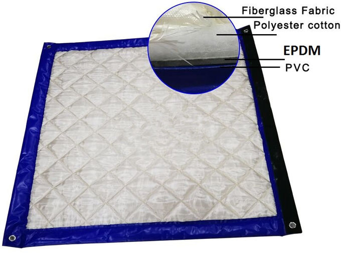 Temporary Acoustic Fencing Mass Vinyl Loaded 4 layer design waterproof non-flammable layer fireproof 40dB acoustic