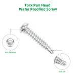 Stainless Steel Waterproof Screw Torx Pan Head Self Drilling Screw 100% QC