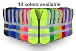 Knitted Fabric Construction Custom Safety Vest High Visibility Jacket Clothing