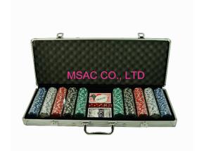 China MSAC Aluminum Chip Case Silver Color Aluminum Poker Chip Case Size Customized wholesale