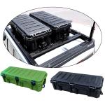 Black Heavy Duty Roof Mount Outside Storage Tool Box for Landace Roof Rack