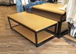2 Layer Retail Clothing Display Shelves Wood Nesting Table MDF + Oak Veneer