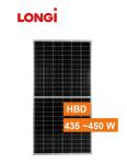 9bb Hbd Mono Bifacial 445w 450w Double Glass Longi Solar Panels