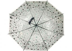 China 23 Auto Open POE Transparent Rain Umbrella Customized Creative Umbrella Design wholesale