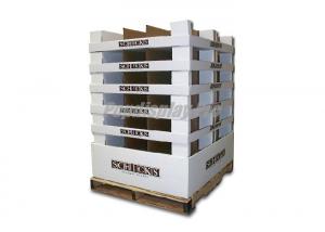 China Eye Catching Cardboard Pallet Display Pantone Color Printed For Clothing wholesale