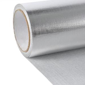 China 1.0m 1.2m Aluminum Foil Laminated Fiberglass Cloth For Heat Reflection And Heat Insulation wholesale
