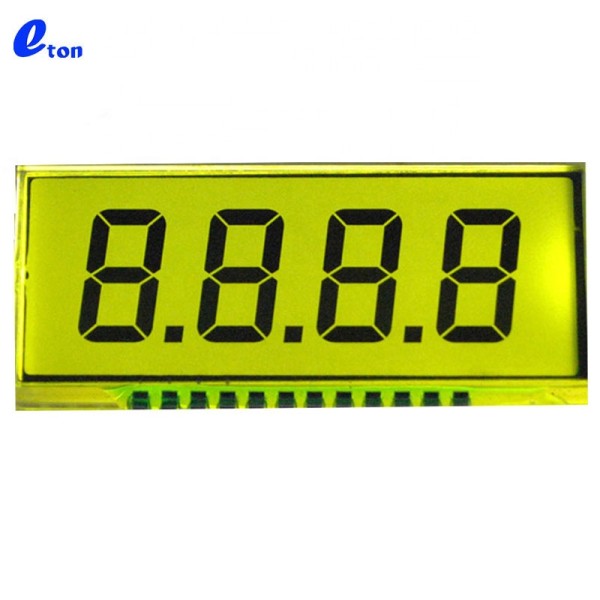 4 Digit 7 Segment Segment LCD Display Module With Decimal Points Custom HTN Digital LCD Screen for Instrument Meter