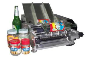 China Plastic Bottle Labeling Machine , Semi Auto Pneumatic Sticker Applicator Machine wholesale