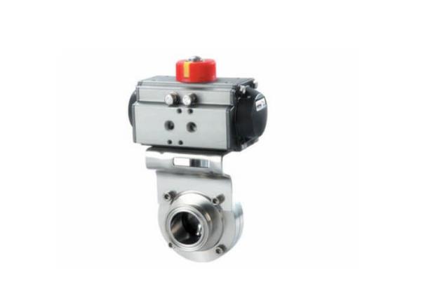Hygienic Stainless Steel Sanitary Valves , Sanitary Control Valves For Water