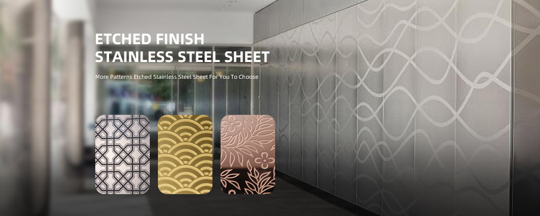 Premium SS Steel Sheet Etched Finish Stainless Steel For Modern Interiors