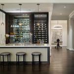 Wood Style PANEL Wine Bar Display for Living Room Luxury Home Furniture Modern