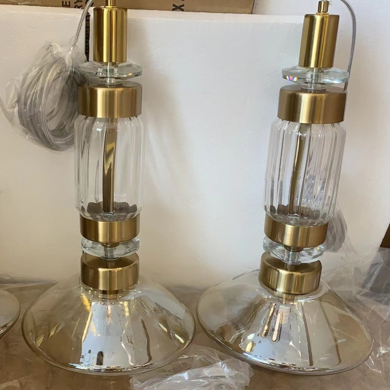 LED Glass long pendant lights Hall Parlor Restaurant Bedside EBB & FLOW Futura Pendant Lamp(WH-GP-124)