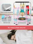 Kids Indoor Bungee Trampoline With 55in Protective Net