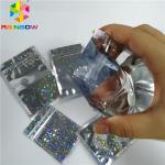 Transparent Front Foil Packaging Bags Holographic Smell Proof Heat Seal