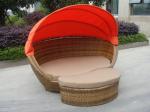Building Balcony Waterproof Outdoor Rattan Daybed With Table
