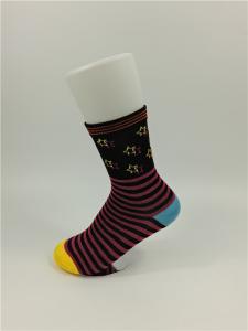 China Custom Made Pattern Knitted Kids Cotton Socks With Anti Bacterial Material wholesale