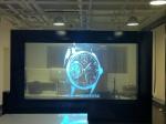 Non Adhesive Transparent Holographic Projection Film , No Glue Glass Projection
