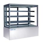 Bakery Square Glass Display Refrigerator 4ft , 4 Layers Glass Pastry Cake