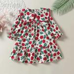 Spring Children'S Rose Dress Long Sleeved Girls Princess Dress