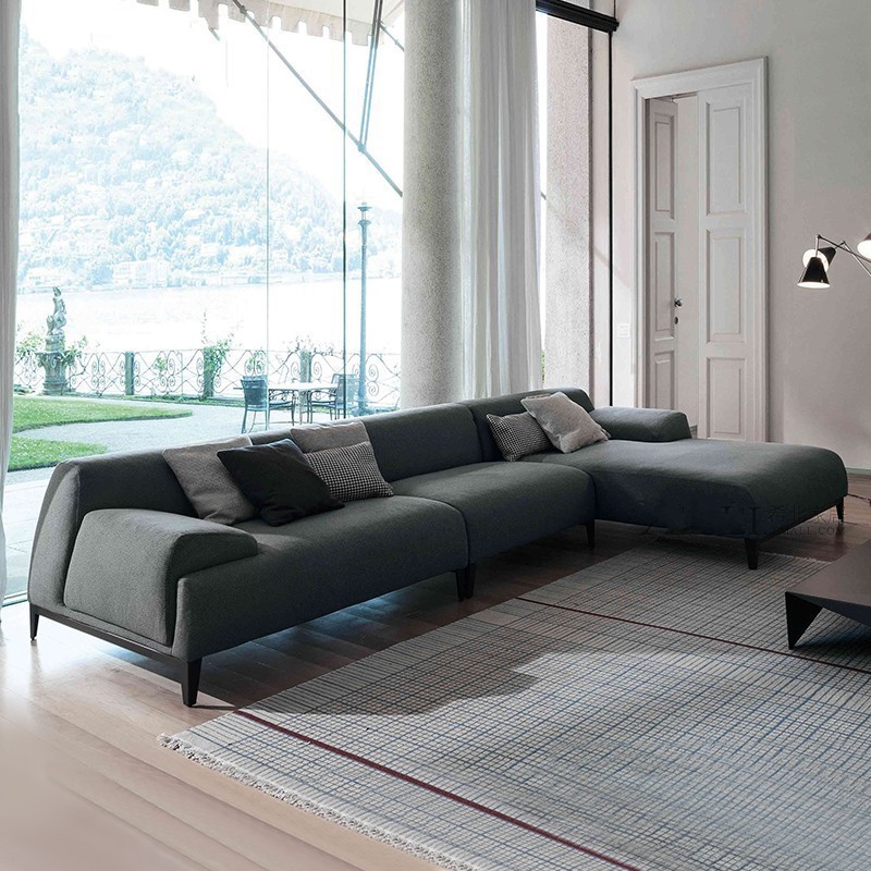 New Design Fashion Modern Italy Fabric Big 3 Seater Sofa