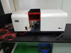 China Laboratory Flame Atomic Absorption Spectrometry Equipment 3 Lamps Manual Adjustment wholesale