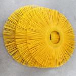 Yellow Full Plastic Road Sweeper Brush 500g For Cleaning Snow Cleaning Road