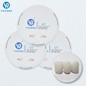 China UT White 800 MPa Dental Zirconia Disc Ultra Translucent Cad Cam Blanks wholesale
