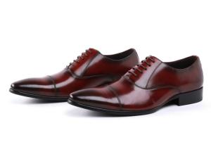 China Oxford Army Ceremonial Red Leather Military Officer Men Shoes 39-45# Size wholesale