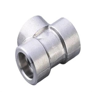 China ANSI/ASME Stainless Steel Carbon Steel Threaded Tee Customizable Sizes &amp; Material Industrial Grade wholesale