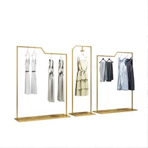 China Freestanding Metal Clothing Rack MDF With Baking Paint Material wholesale