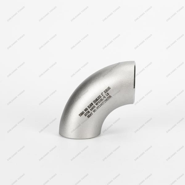 304 304L Stainless Steel Butt Welded Pipe Fittings 90 Degree Elbow Connection