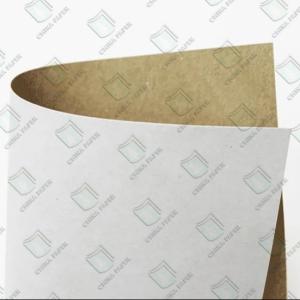 China Hard Stiffness 250gsm Coated White Top Kraft Liner For Food Packages wholesale