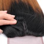Silk Base Grade 10A 4x4 Lace Closure 100% Virgin Human Hair Two Tone Color
