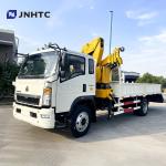 New Or Used Truck Mounted Crane HOWO Cargo Tow Crane Truck with Ladder 10 Tons