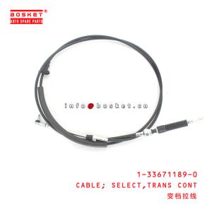 China 1-33671189-0 Transmission Control Select Cable Suitable for ISUZU FVFXGX 6SD1 1336711890 wholesale