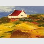 Abstract Palette Knife Oil Painting On Canvas / Forest Stretched Oil Paintings