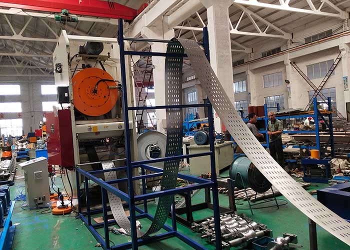Galvanized Sheet Automatic Cable Tray Roll Forming Machine 100 - 600 mm Width