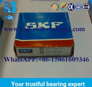 China Long Life 7207BECBM Double Row Angular Contact Bearing Size 35*72*17 wholesale