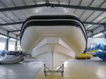 22 Feet Black & Red Inflatable Rib Boat Rib 680 In Fiberglass Hull And Hypalon