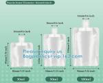 Clamshell Storage, Stand Up Spout Pouch, Hand Sanitizer, Lotion Shampoo, Makeup